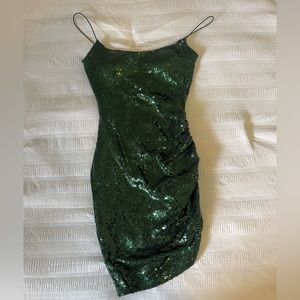 Green Sequin Mini dress